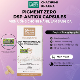 Viên uống chống nắng, làm sáng da Martiderm pigment zero dsp antiox capsules (60 viên)