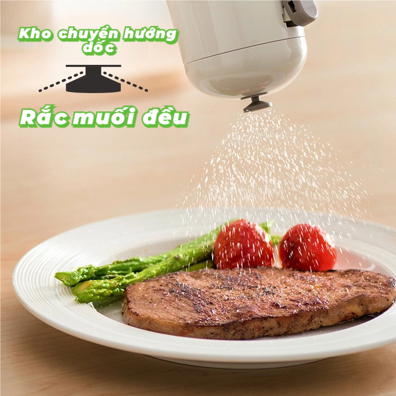 Hũ Đựng Gia Vị Thủy Tinh Cao Cấp Chống Ẩm, Lấy Gia Vị Tiện Lợi Không Cần Muỗng