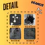 Túi đeo chéo chữ thập chất liệu da lộn suede Deamos TS01