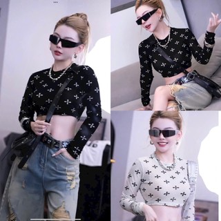Áo Lưới Mỏng Dài Tay Phối Chữ CÁ Tính