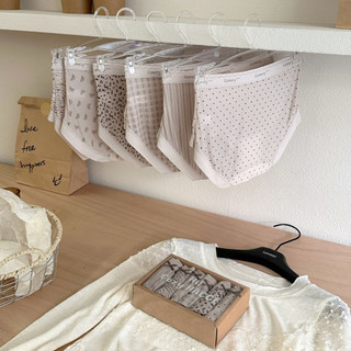 Combo 10 Quần Lót Nữ Cotton Họa Tiết Cổ Điển Mềm Mại Co Giãn Size M L XL Mã 115