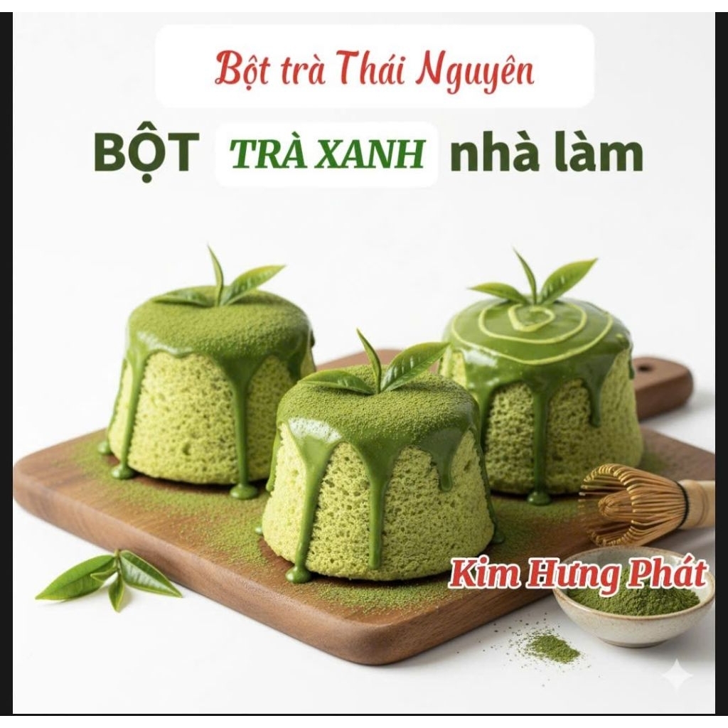 Bột trà xanh, bột matcha tự nhiên nhà làm (Gói nhỏ). Xuất xứ Thái Nguyên. Nhiều công dụng: làm bánh, trị mụn...