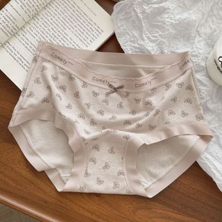 Combo 10 - 5 Quần Lót Cotton Vintage Comely Thun Tông Nâu Be Mix Họa Tiết Xinh chất vải mát mịn đủ màu ngẫu nhiên  A55