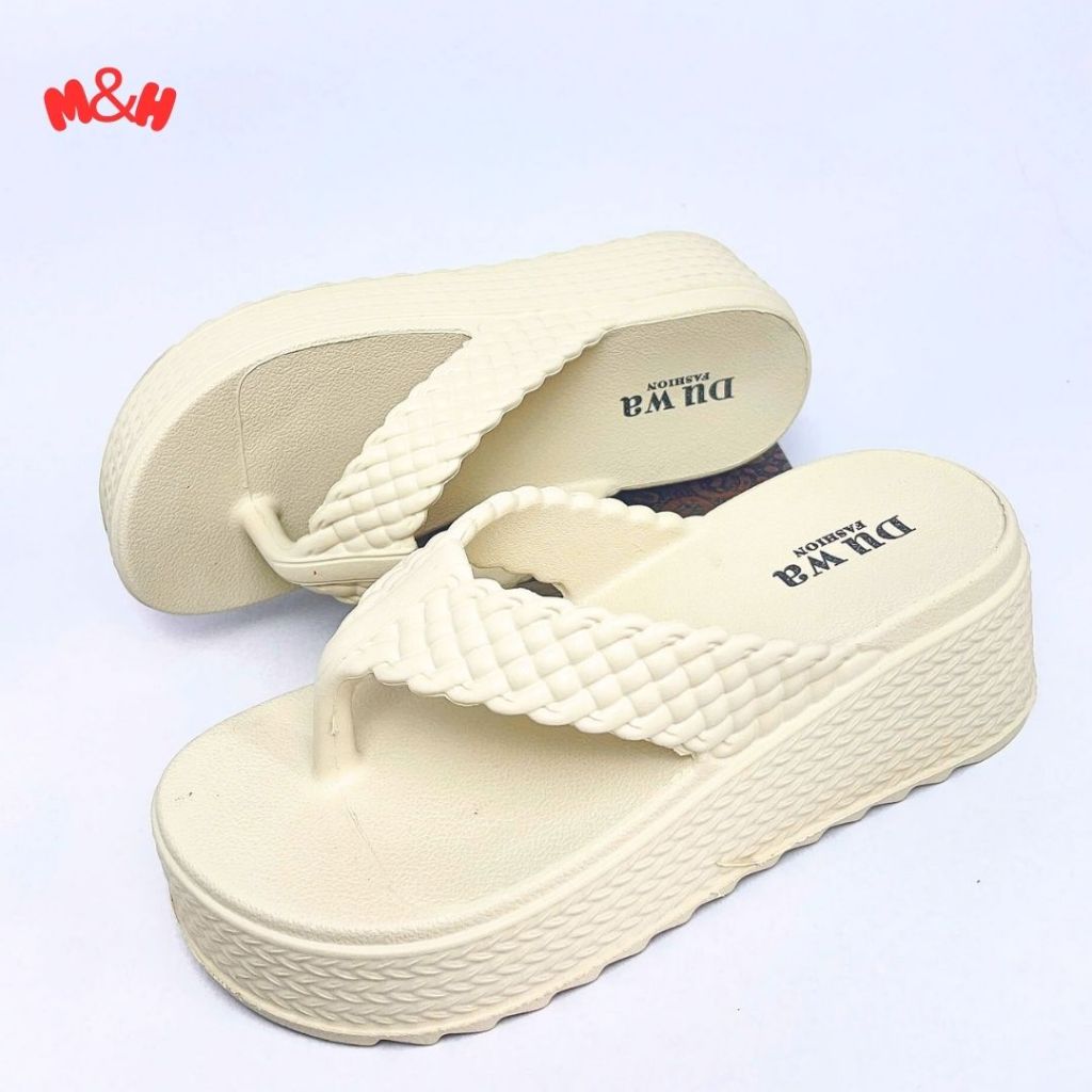 Dép kẹp dép xỏ ngón nữ quai đan thời trang đế cao cực tôn dáng chất liệu nhựa đúc nguyên khối siêu bền, chống trơn trượt | BigBuy360 - bigbuy360.vn