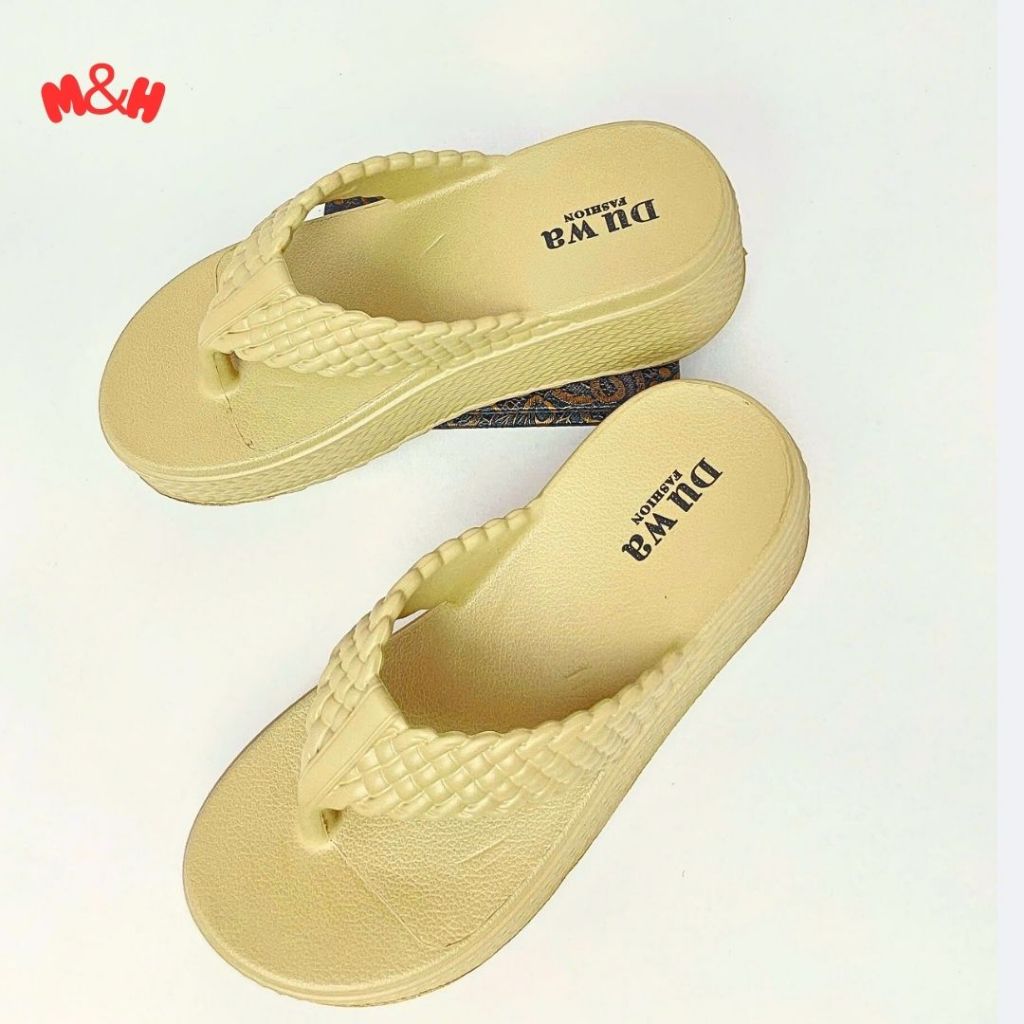 Dép kẹp dép xỏ ngón nữ quai đan thời trang đế cao cực tôn dáng chất liệu nhựa đúc nguyên khối siêu bền, chống trơn trượt | BigBuy360 - bigbuy360.vn