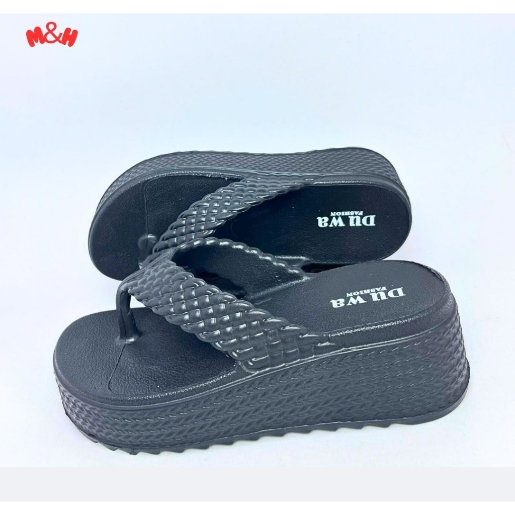 Dép kẹp dép xỏ ngón nữ quai đan thời trang đế cao cực tôn dáng chất liệu nhựa đúc nguyên khối siêu bền, chống trơn trượt | BigBuy360 - bigbuy360.vn