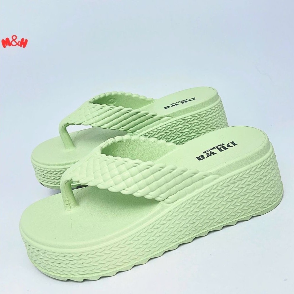 Dép kẹp dép xỏ ngón nữ quai đan thời trang đế cao cực tôn dáng chất liệu nhựa đúc nguyên khối siêu bền, chống trơn trượt | BigBuy360 - bigbuy360.vn