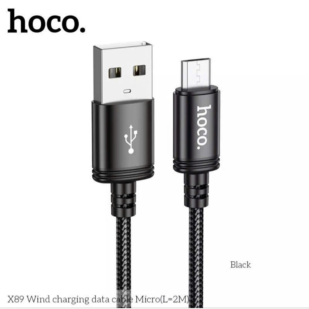 Dây sạc nhanh Micro hoco X89 dài 2m, USB sang Micro