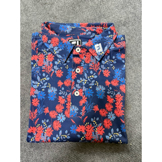 Áo polo golf mẫu mới vải thun co dãn fj hoa nổi bật dễ phối đồ