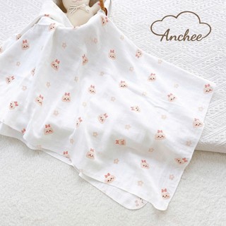 Khắn tắm sợi tre 2 lớp cao cấp xinh xắn Anchee cho bé, không xù lông, mềm mịn thấm hút