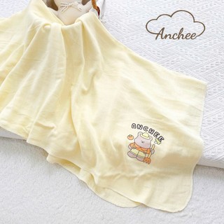 Khắn tắm sợi tre 2 lớp cao cấp xinh xắn Anchee cho bé, không xù lông, mềm mịn thấm hút