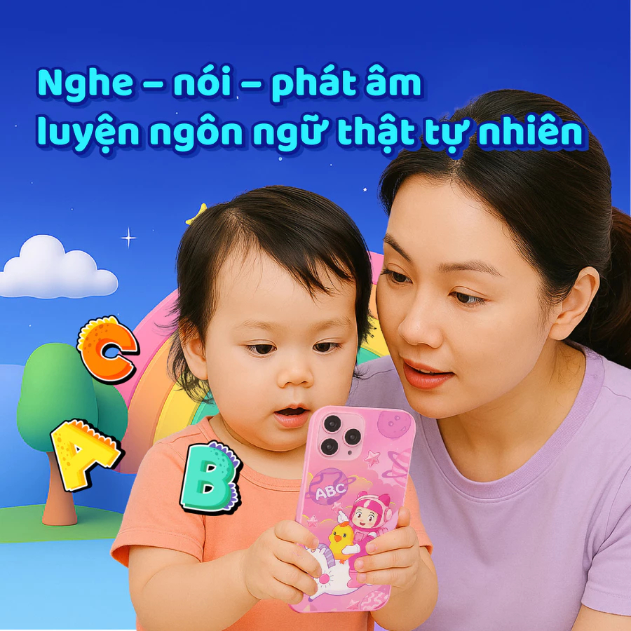 Điện Thoại Thông Minh 40 phím Smart Kiddy 2+ Cho Bé 2–6 Tuổi Học Tiếng Anh, Chữ số, Kĩ Năng – Không Màn Hình Xanh