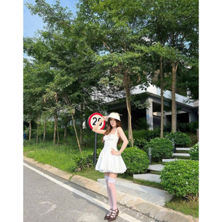 [HÀNG SẴN – BẢN NÂNG CẤP] Váy Thiết Kế Céla Dáng Bồng Xoè Phối Ren Vintage, Váy Công Chúa Tiểu Thư Đi Biển Ulzzang
