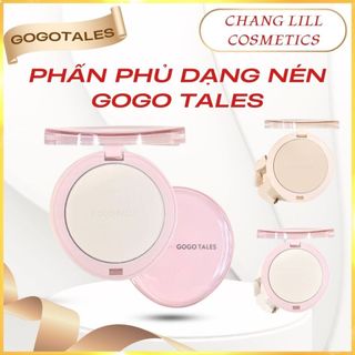 Phấn Phủ Nén GOGO TALES Quả Trứng Kiềm Dầu, Chống Nước Kèm Mút, Velvet Light Powder GT725
