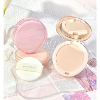 Phấn Phủ Nén GOGO TALES Quả Trứng Kiềm Dầu, Chống Nước Kèm Mút, Velvet Light Powder GT725