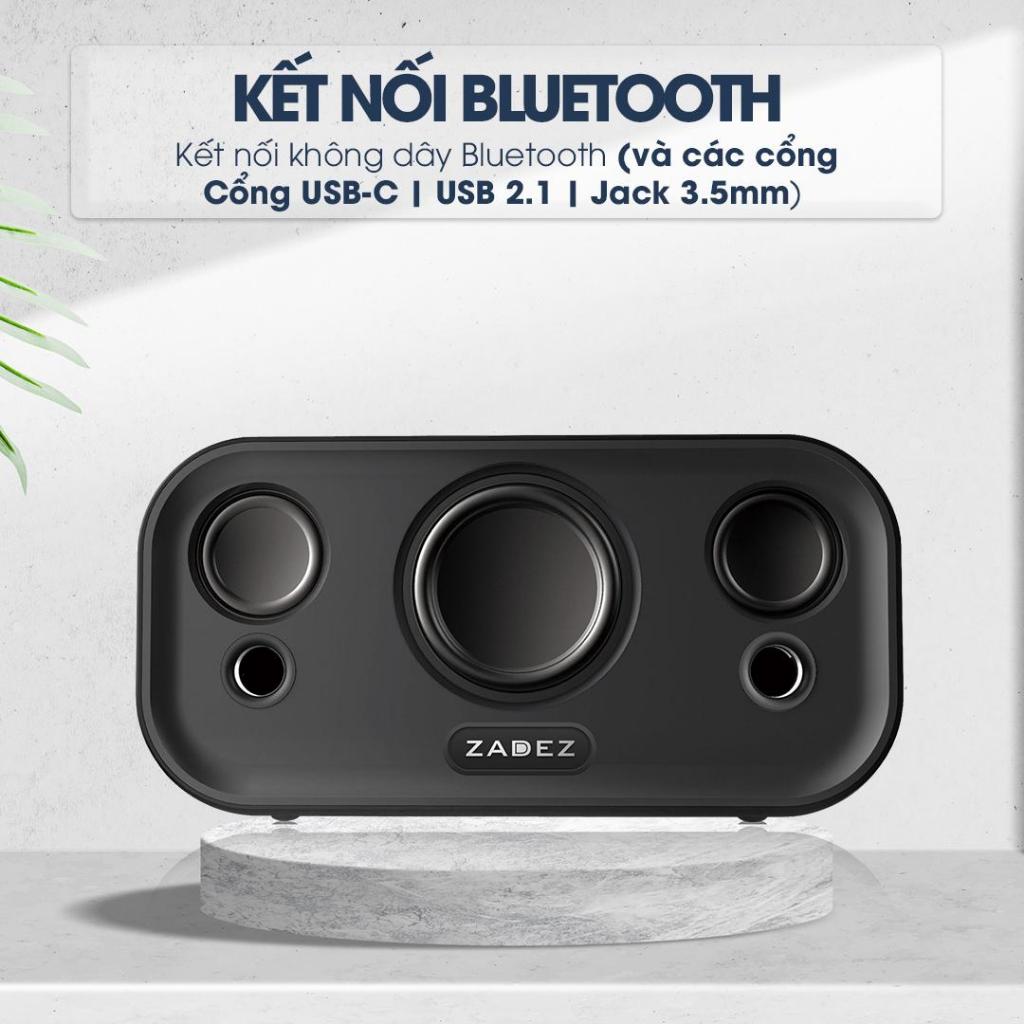 Loa Nghe Nhạc Bluetooth ZADEZ ZSP-805, Đa Dạng Cổng Kết Nối, Thời Gian Nghe Nhạc Liên Tục Đến 8 Giờ