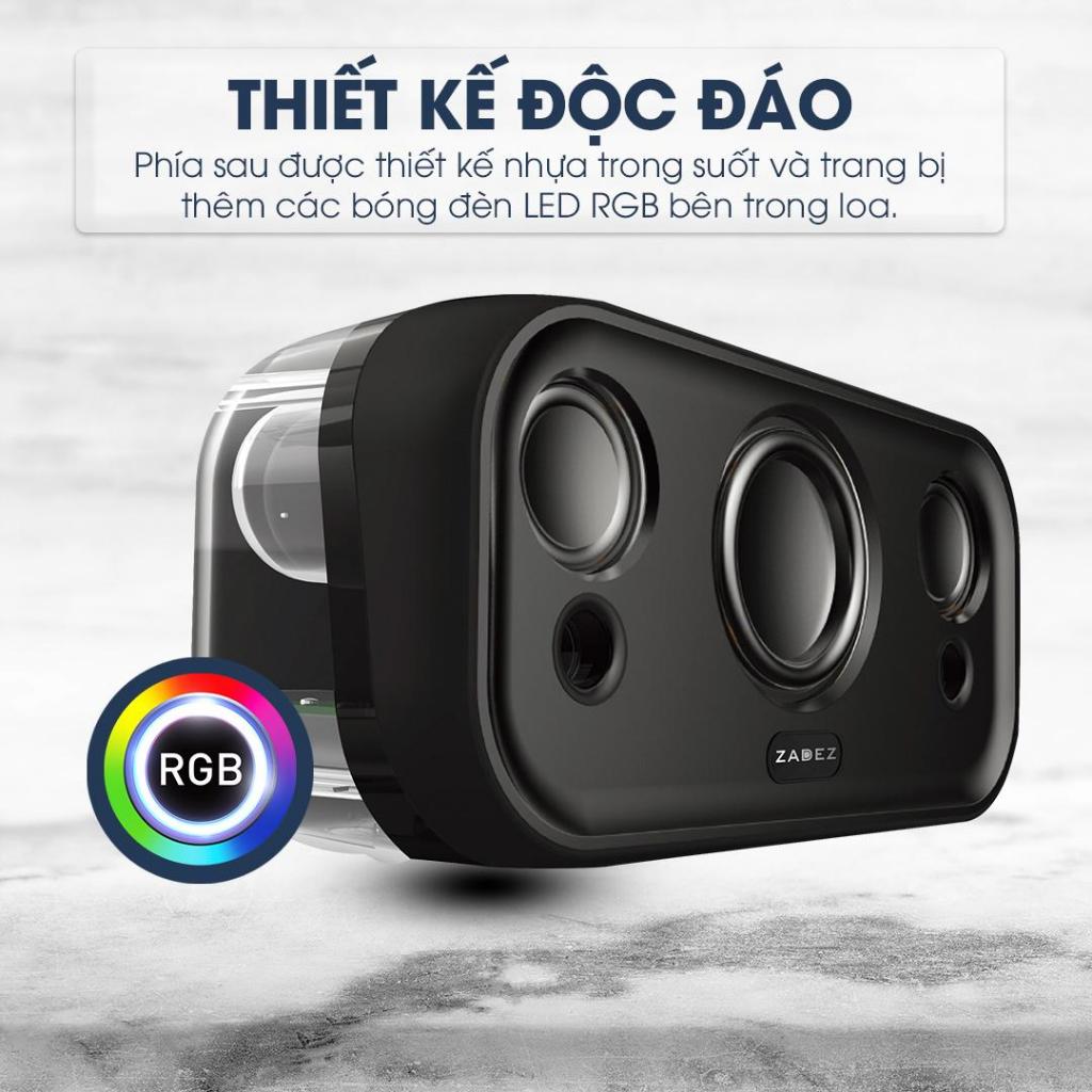 Loa Nghe Nhạc Bluetooth ZADEZ ZSP-805, Đa Dạng Cổng Kết Nối, Thời Gian Nghe Nhạc Liên Tục Đến 8 Giờ