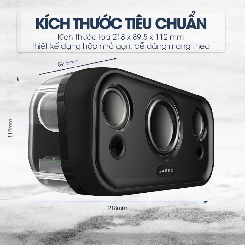 Loa Nghe Nhạc Bluetooth ZADEZ ZSP-805, Đa Dạng Cổng Kết Nối, Thời Gian Nghe Nhạc Liên Tục Đến 8 Giờ