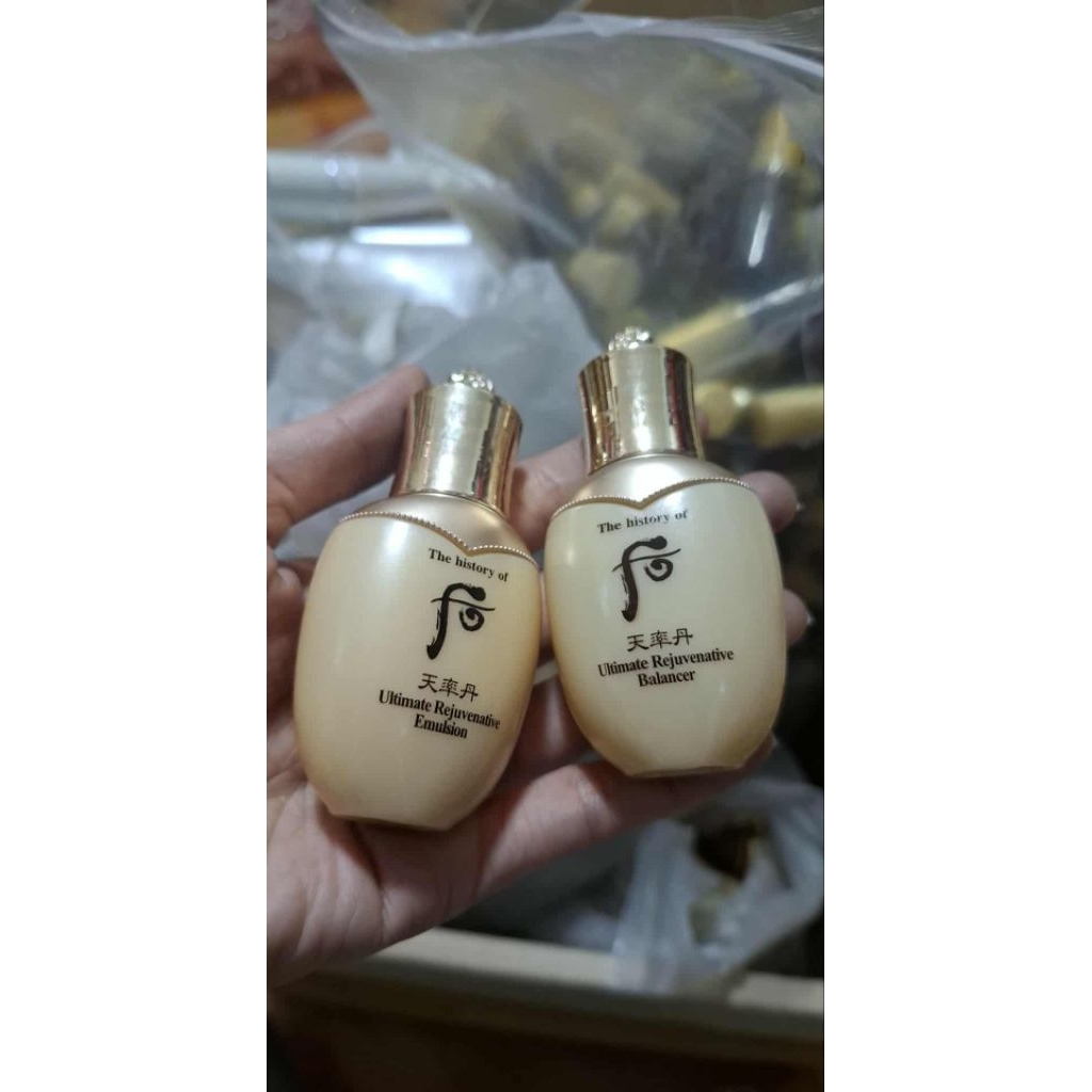 ( thanh lý hết date)Bộ sửa dưỡng và nước hoa hồngWhoo Ultimate Rejuvenating 2pcs Bổ Sung Dưỡng Chất Đẩy Mạnh Tái Sinh
