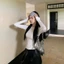 Aó Thun Nữ Trơn Tay Dài Cổ Tròn MCA Ôm Body Phong Cách Đơn Giản A51461