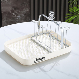 (SẴN) Giá úp cốc, ly cao cấp kim loại mạ tĩnh điện tay cầm gỗ, - Hàng xuất Âu