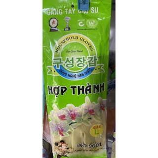 ( ĐỦ SIZE S -M- L- XL  )Găng tay cao su Hợp Thành dài 32cm size S, M, L dùng rửa chén, rửa bát ( LẺ ĐÔI )