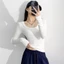 Áo Thun Nữ Tay Dài Cổ Vuông Ôm Body MCA Phong Cách Basic A51450