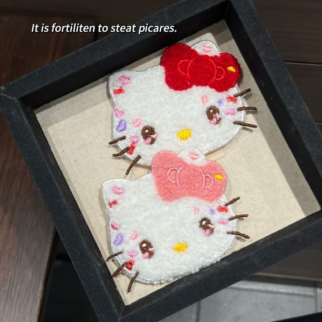 MIẾNG DÁN TÓC CÁC MẪU MỚI NHẤT HÌNH HELLO KITTY/ THỎ/ MÈO DỄ THƯƠNG - CÓ THỂ TÁCH RỜI NƠ RIÊNGẤT