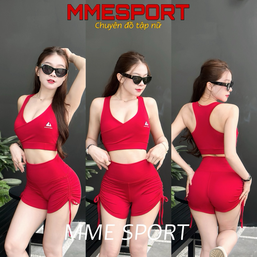 Bộ tập gym yoga aerobic nữ, tặng kèm mút ngực, chất vải co dãn 4 chiều, bộ tập thể thao nữ đi bơi I mmestore [TT-Tim]
