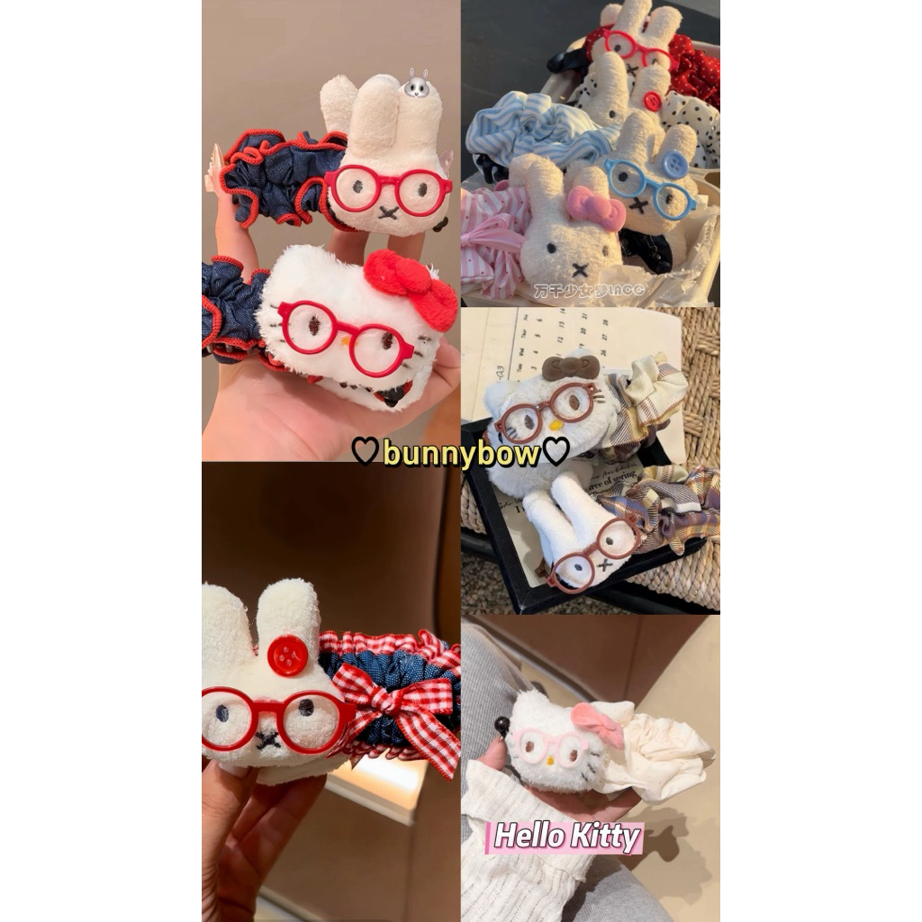 KẸP BUỘC TÓC MẪU MỚI NHẤT HÌNH HELLO KITTY/ THỎ DỄ THƯƠNG