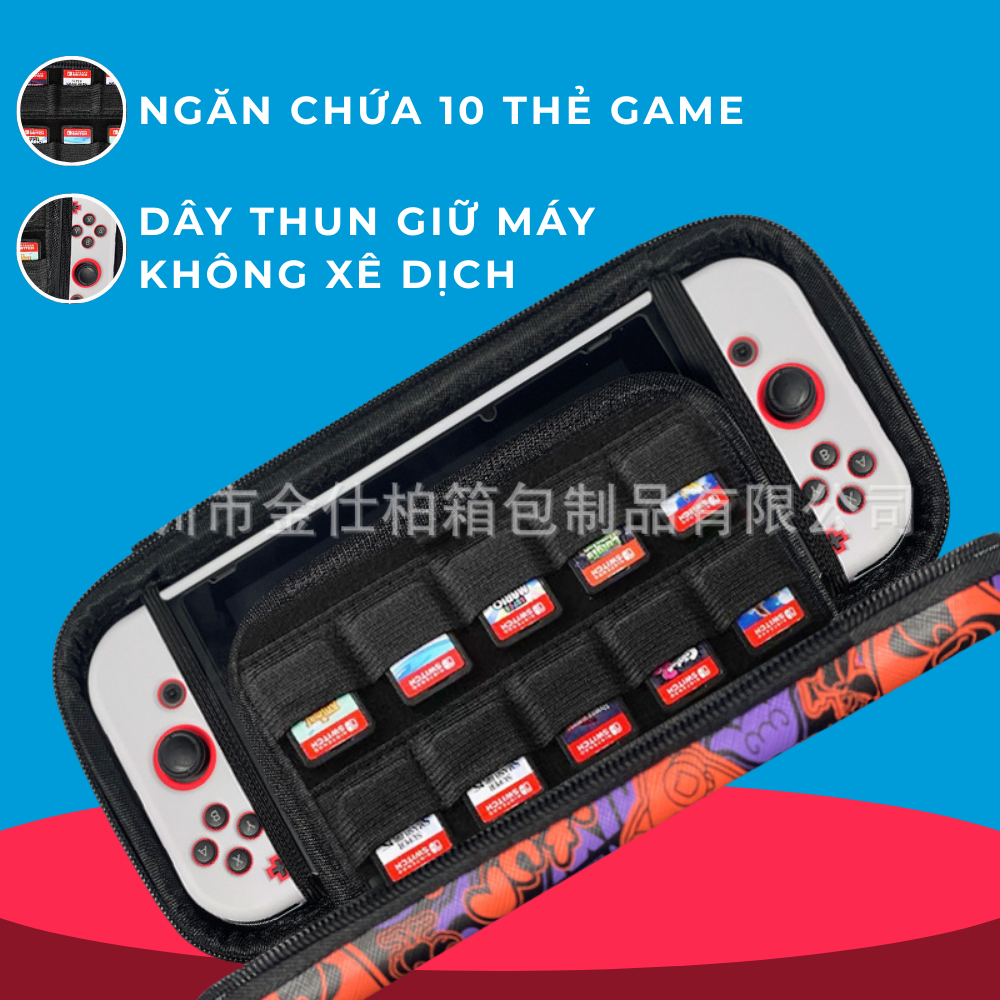 Túi Đựng / Bao Chống Sốc Nintendo Switch OLED, V1 V2, Lite – Case Đựng Máy Game, Thẻ Game