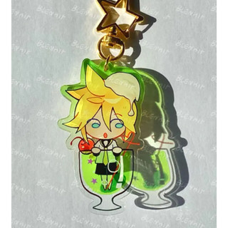 Porte-clés/breloques soda Vocaloid | Hatsune Miku, Kagamine Rin, Kagamine Len | 2,75 pouces/~7 cm, recto-verso avec diff