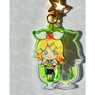 Porte-clés/breloques soda Vocaloid | Hatsune Miku, Kagamine Rin, Kagamine Len | 2,75 pouces/~7 cm, recto-verso avec diff
