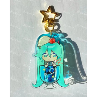 Porte-clés/breloques soda Vocaloid | Hatsune Miku, Kagamine Rin, Kagamine Len | 2,75 pouces/~7 cm, recto-verso avec diff