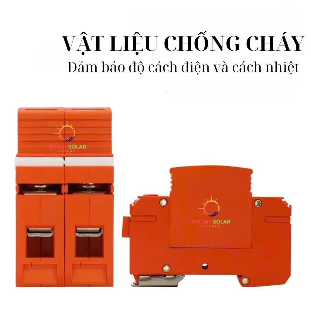 Thiết Bị Chống Sét Lan Truyền DC 1000V 2P 40KA VOLTRIQ | SPD Bảo Vệ Hệ Thống Điện Năng Lượng Mặt Trời