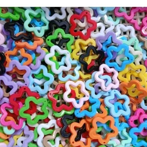 10 cái 30mm màu pastel hình ngôi sao, mặt dây chuyền ngôi sao DIY