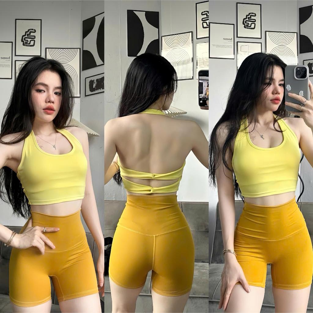 Áo Bra DẠNG YẾM XOẮN LƯNG D1 tặng Mút Tập Gym-Yoga-Aerobic HOTHISPORT
