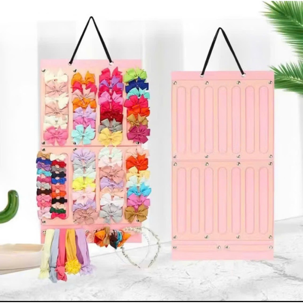 Bảng treo kẹp tóc, nơ cài tóc cho bé - Giá treo kẹp tóc gọn gàng, tiện lợi