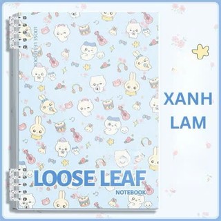 Sổ vở còng nhựa thay được giấy A5 B5 bìa lót hoạ tiết thú cưng mini LOOSE LEAF + ruột sổ BONZAI hàng chính hãng