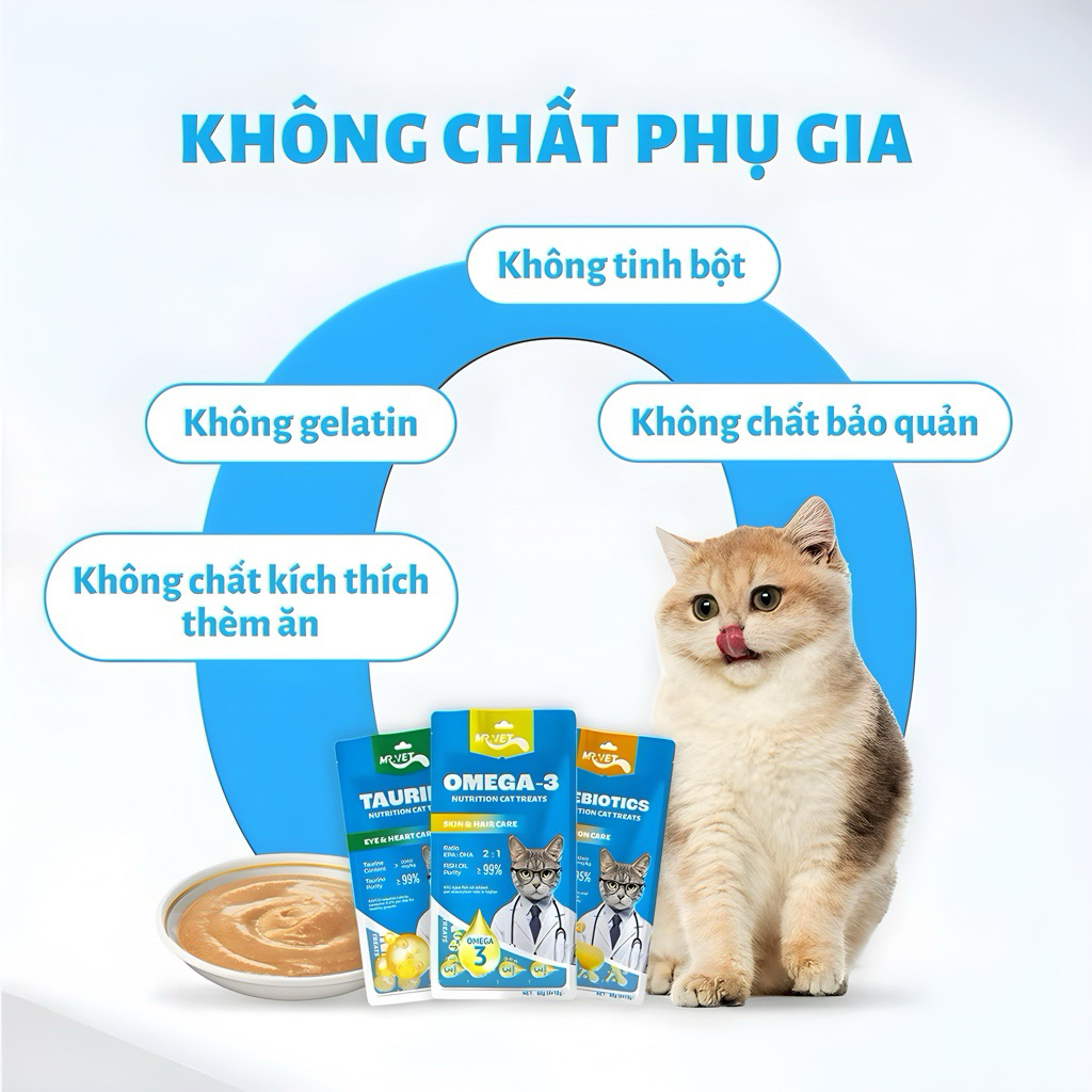 Súp thưởng Mèo Mr.Vet - 60g