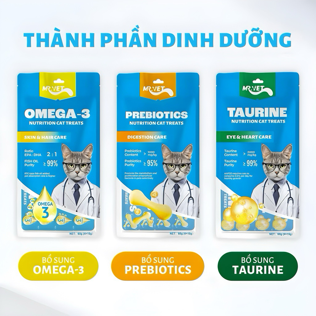 Súp thưởng Mèo Mr.Vet - 60g