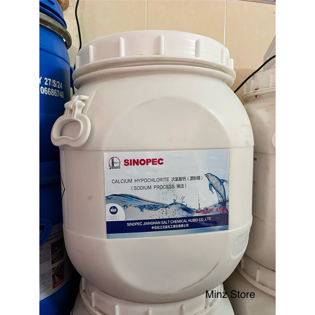 Bột Tẩy, Diệt Rong Rêu Trên Nền Xi Măng - Chlorine  túi(0,5kg - 1 kg)