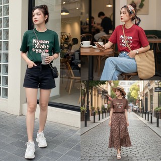 Áo thun oversize nam nữ Arttee mẫu Ngoan Xinh Yêu – Cotton 100% 250gsm, in bền đẹp