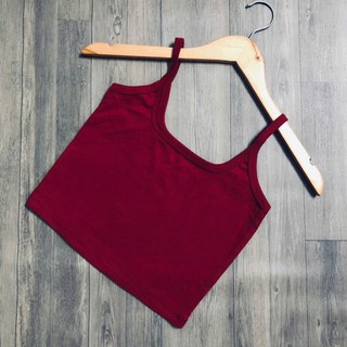 Áo hai dây croptop xinh xắn, áo hai dây bozip -RUBY A65