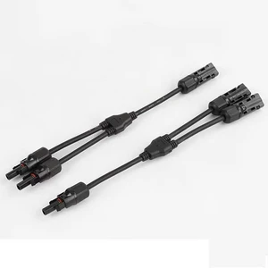 Cặp Jack đôi MC4 kết nối 2 tấm pin năng lượng mặt trời hiệu quả.