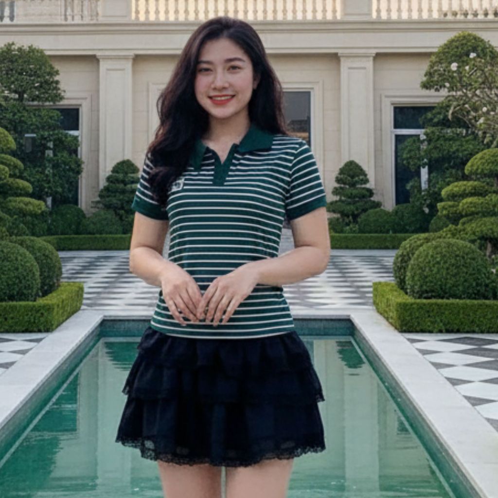 Áo Polo Cho Nữ Áo Có Cổ Bigsize ESHOP Áo Thun Nữ Cổ Bẻ Kiểu Đẹp Vải Thun Co Giãn Đẹp Dê Thương Đi Chơi Đi Học MS497