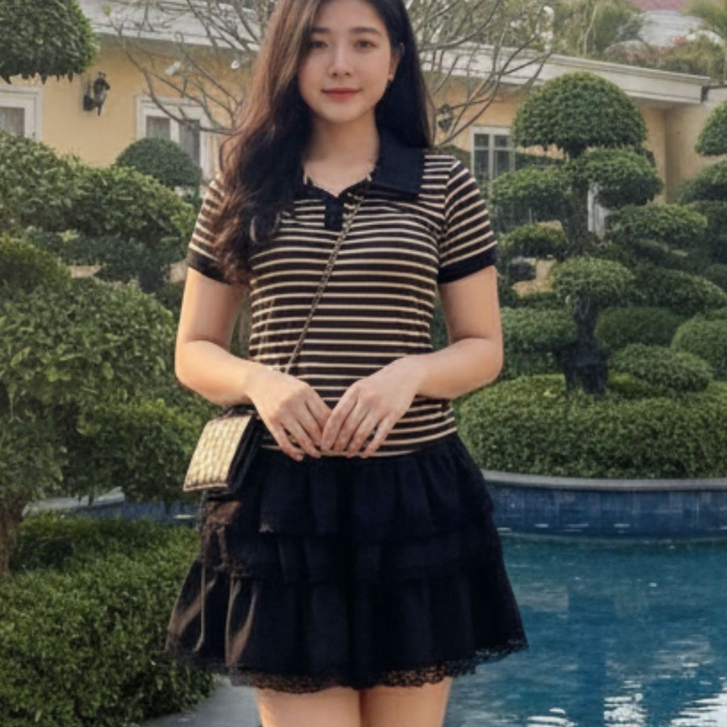 Áo Polo Cho Nữ Áo Có Cổ Bigsize ESHOP Áo Thun Nữ Cổ Bẻ Kiểu Đẹp Vải Thun Co Giãn Đẹp Dê Thương Đi Chơi Đi Học MS497