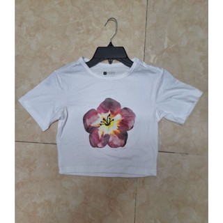 Áo croptop cotton in thoáng mát vnxk dư
