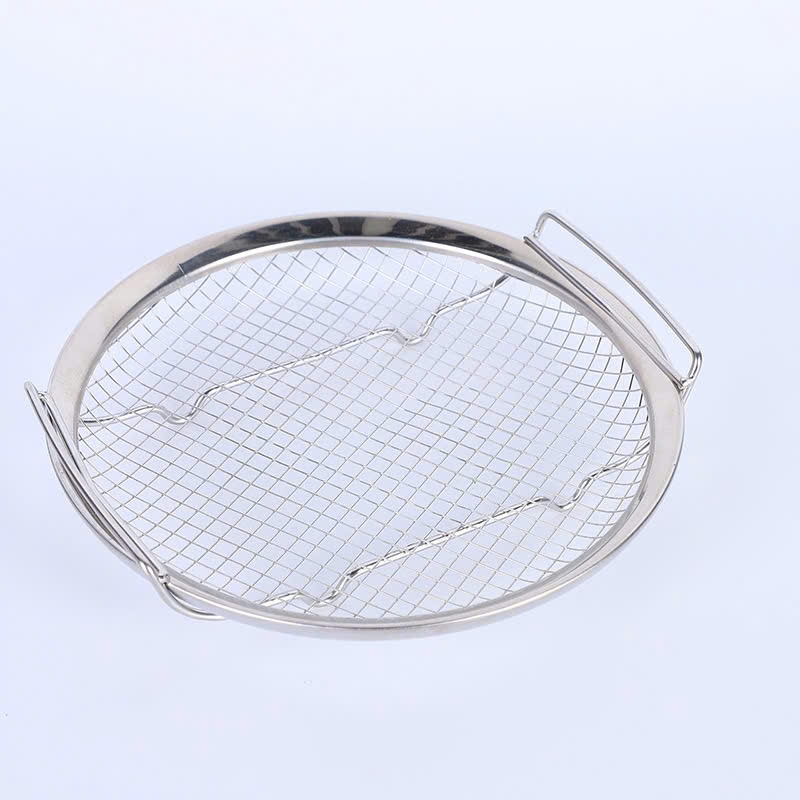 Lưới Ráo Dầu KINSGEM by Chockmen Inox Dày Dặn Khay Lưới Ráo Nước Rau Củ Quả Khay Nồi Chiên Không Dầu