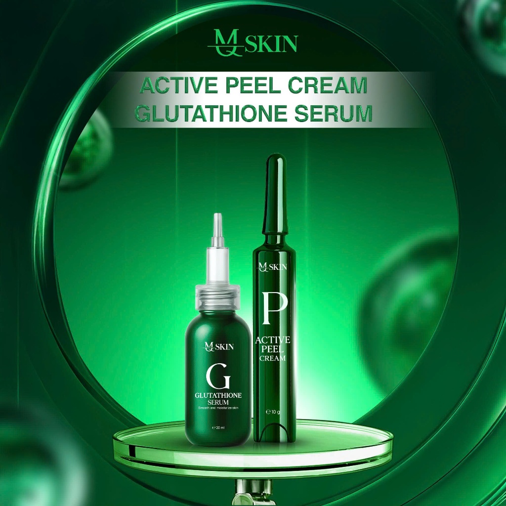 [MQSKIN] Combo Active Peel Cream (10g) và Tinh Chất Glutathione Serum (20ml) - Bộ Đôi Hỗ Trợ Chăm Sóc Da Mụn